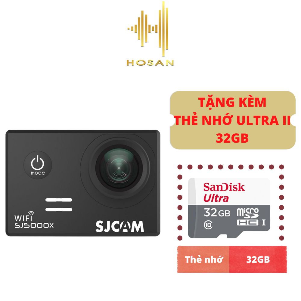 Camera hành trình HOSAN SJ5000X tặng kèm thẻ nhớ Micro Utra 32GB - Bảo hành 12 tháng