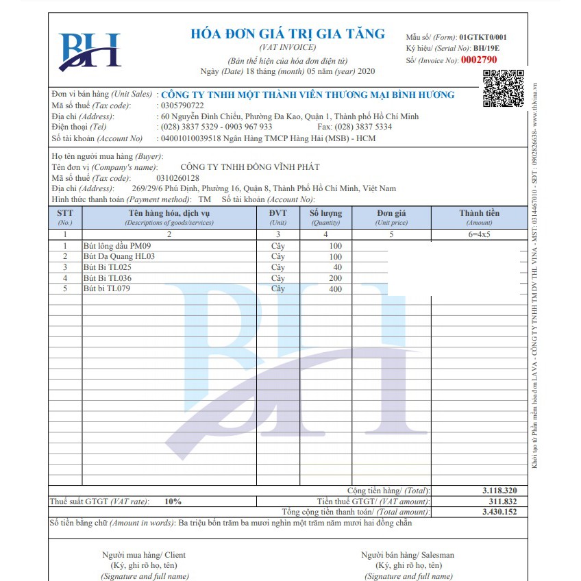 Bút dạ quang Thiên Long HL-03