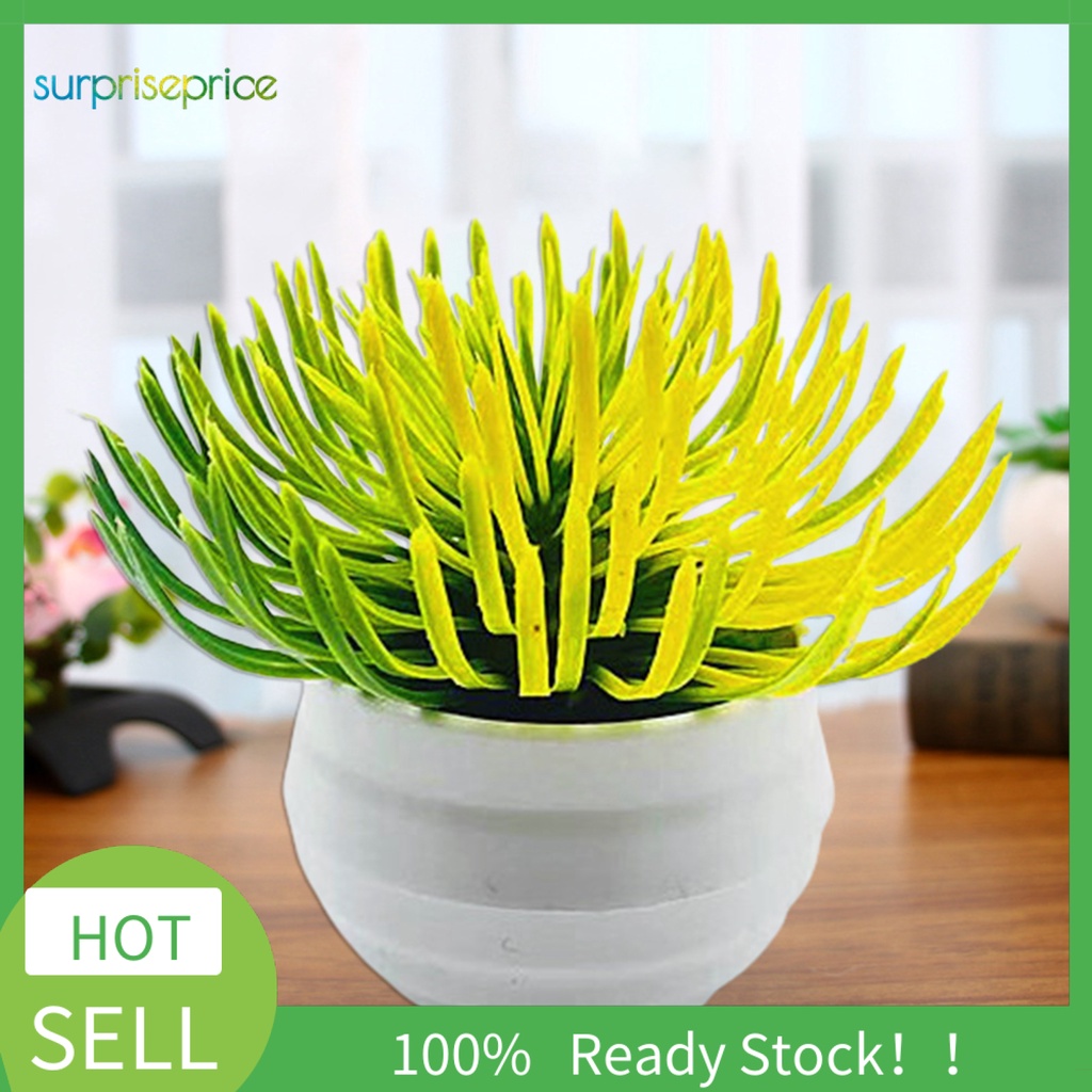 Chậu Cây Bonsai Nhân Tạo Bằng Nhựa Sống Động Để Bàn Trang Trí