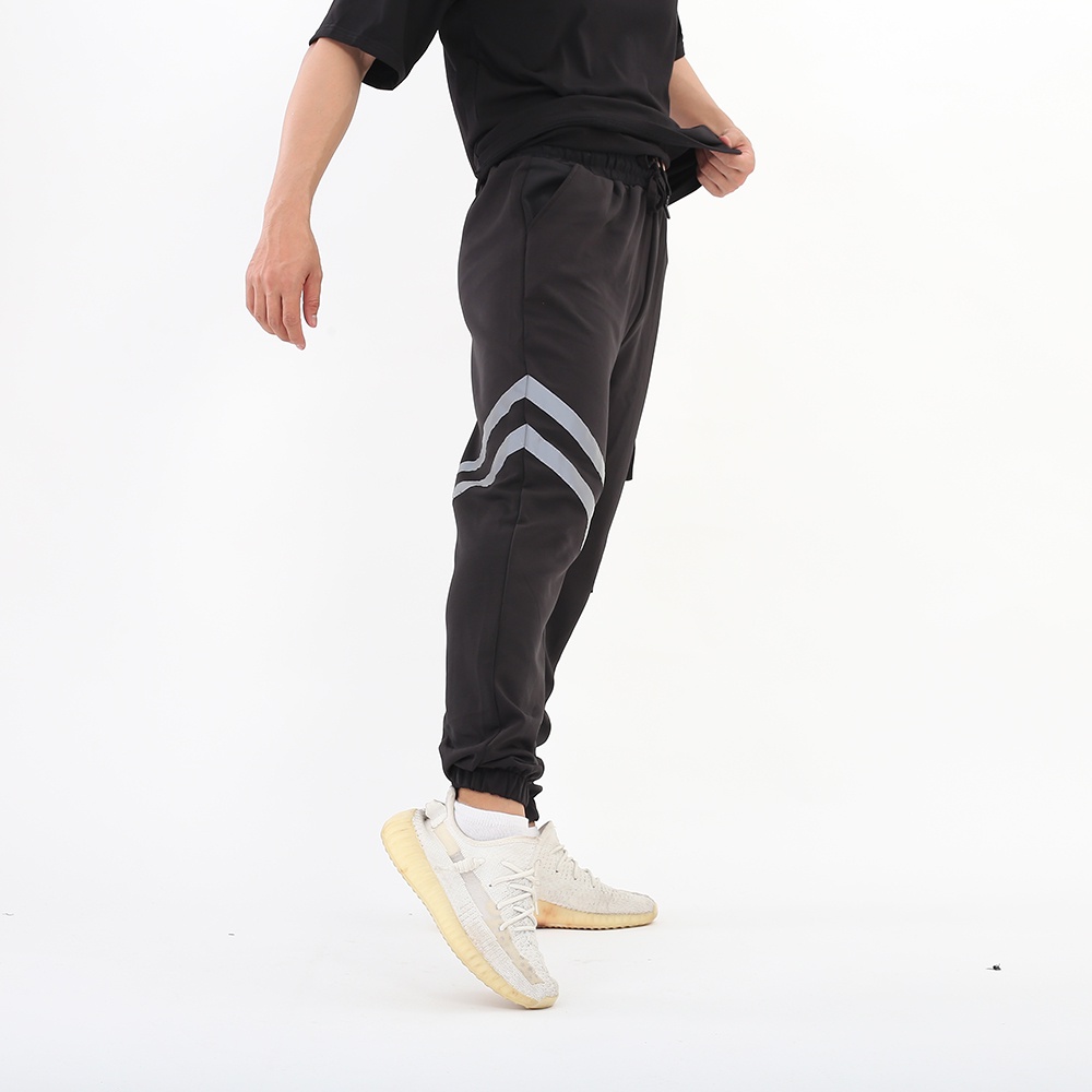 Quần jogger túi hộp Phản Quang BOTEE unisex nam nữ chất poly cao cấp