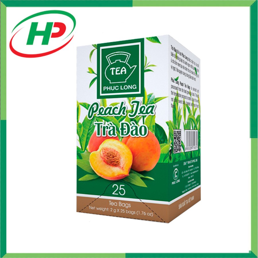 🍑 Trà Đào Túi Lọc Phúc Long 50g - 2g x 25 túi lọc - SP010203 | BigBuy360 - bigbuy360.vn