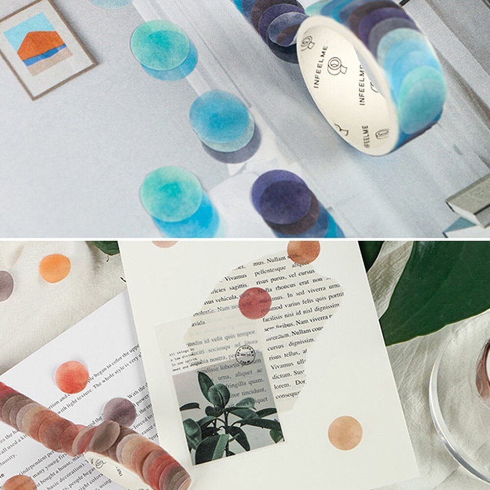 Cuộn 100 Miếng Dán Trang Trí Nhiều Màu Sắc Mẫu Mã Tùy Chọn