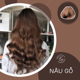 Thuốc nhuộm tóc màu Nâu gỗ không cần dùng Thuốc tẩy tóc / Nâng tone của Buddyhairs,Buddy.hairs, Buddyhair