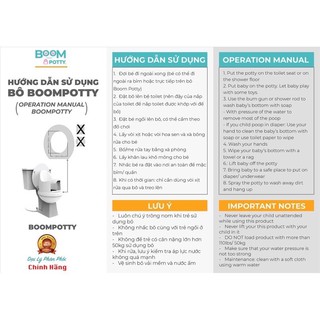 ♥️chính hãng♥️ Bô Vệ Sinh Đa Năng Cho Bé Boom Potty - từ 7 tháng đến 4 tuổi