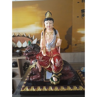 01 Tượng lẻ văn thù phổ hiền 30cm composite