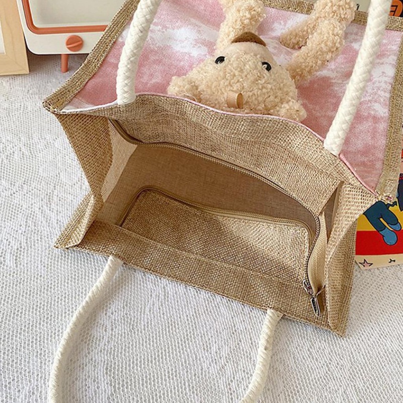 Túi Xách Nữ Cỡ Lớn In Hình Gấu Dễ Thương