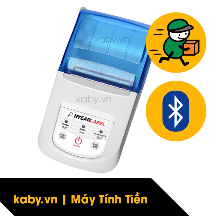 [Có Video] Máy In Tem Mã Vạch Cầm Tay NYEAR LABEL (Máy In Tem GHTK) Bluetooth - KABY.VN