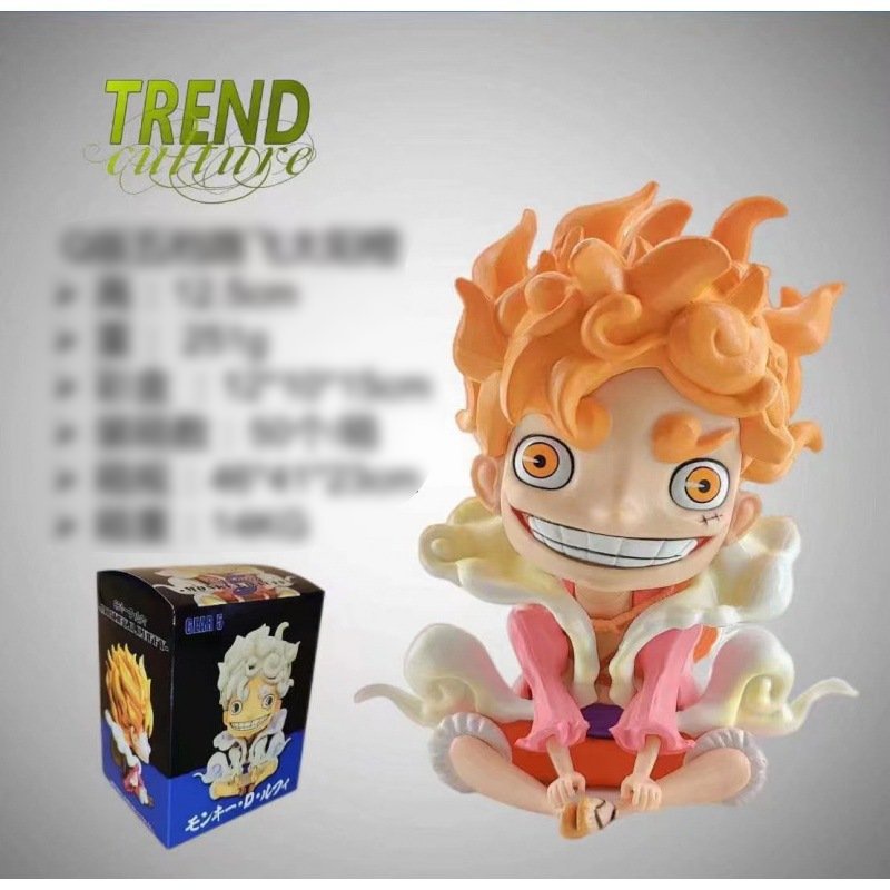 Mô hình ONE PIECE Luffy Gear 5 Đảo Hải Tặc tượng acrylic anime mica chibi trưng bày