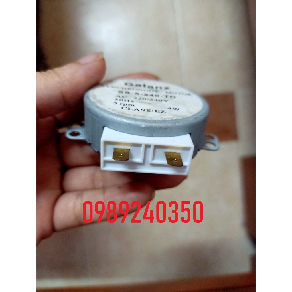 Mô tơ quay đĩa lò vi sóng 220V trục vát