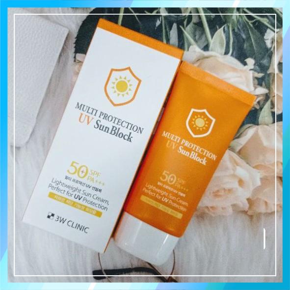 Kem Chống Nắng 3W Clinic Multi Protection UV Sun Block SPF 50+ PA+++ 70ml