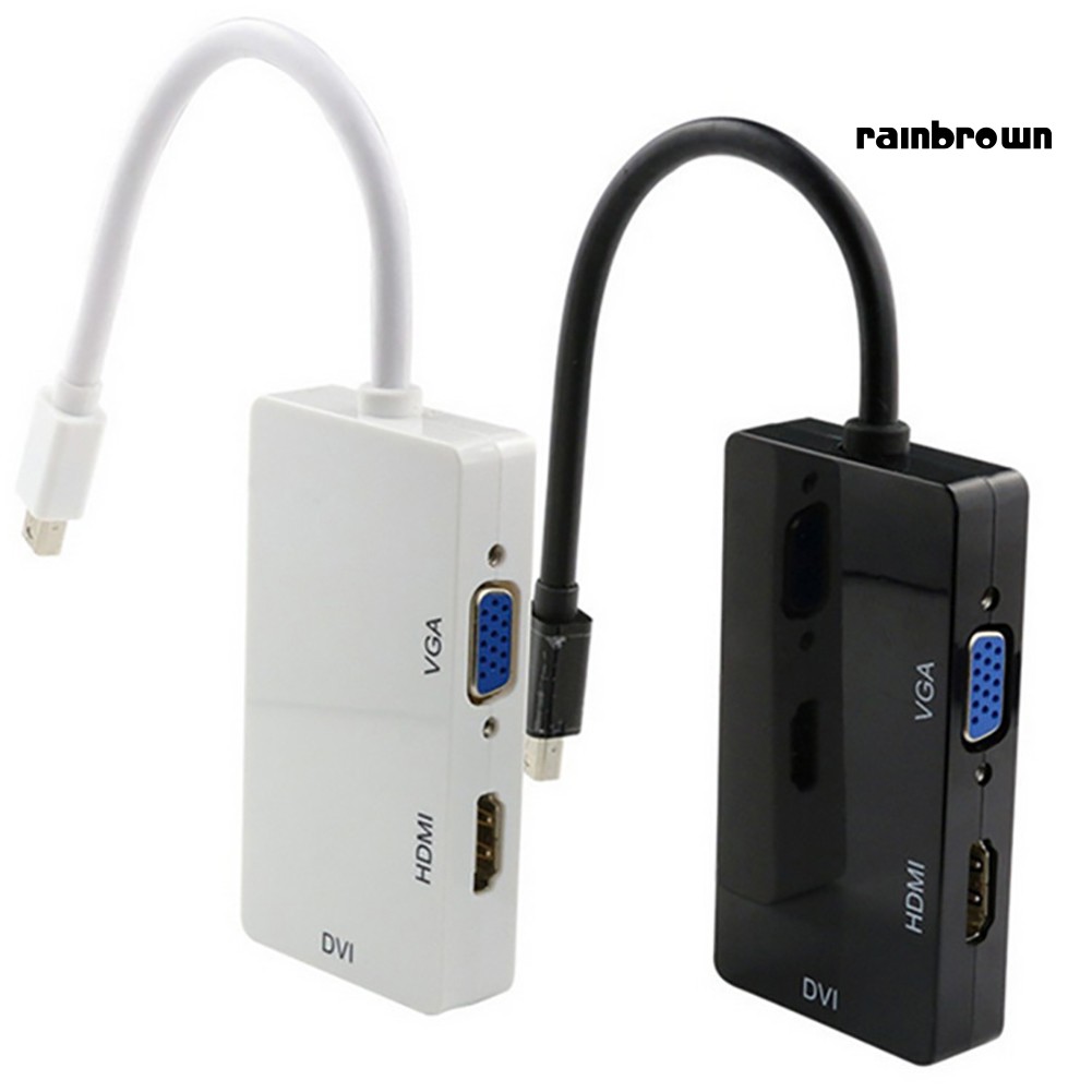 Cáp Chuyển Đổi 3 Trong 1 Thunderbolt Sang Hdmi Vga Dvi