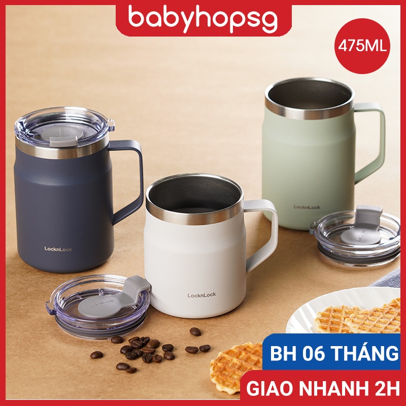 Ly giữ nhiệt, cốc giữ nhiệt Lock&Lock Metro Mug LHC4219 475ml 3 màu sang trọng chính hãng - BABYHOPSG