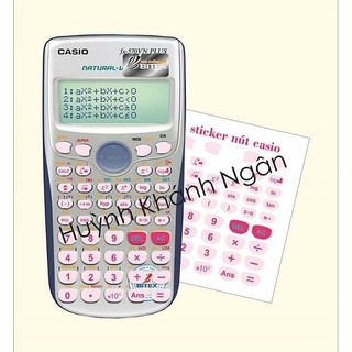 miếng dán nút phím màu hồng nhạt máy tính bỏ túi cầm tay casio fx 570 vn plus