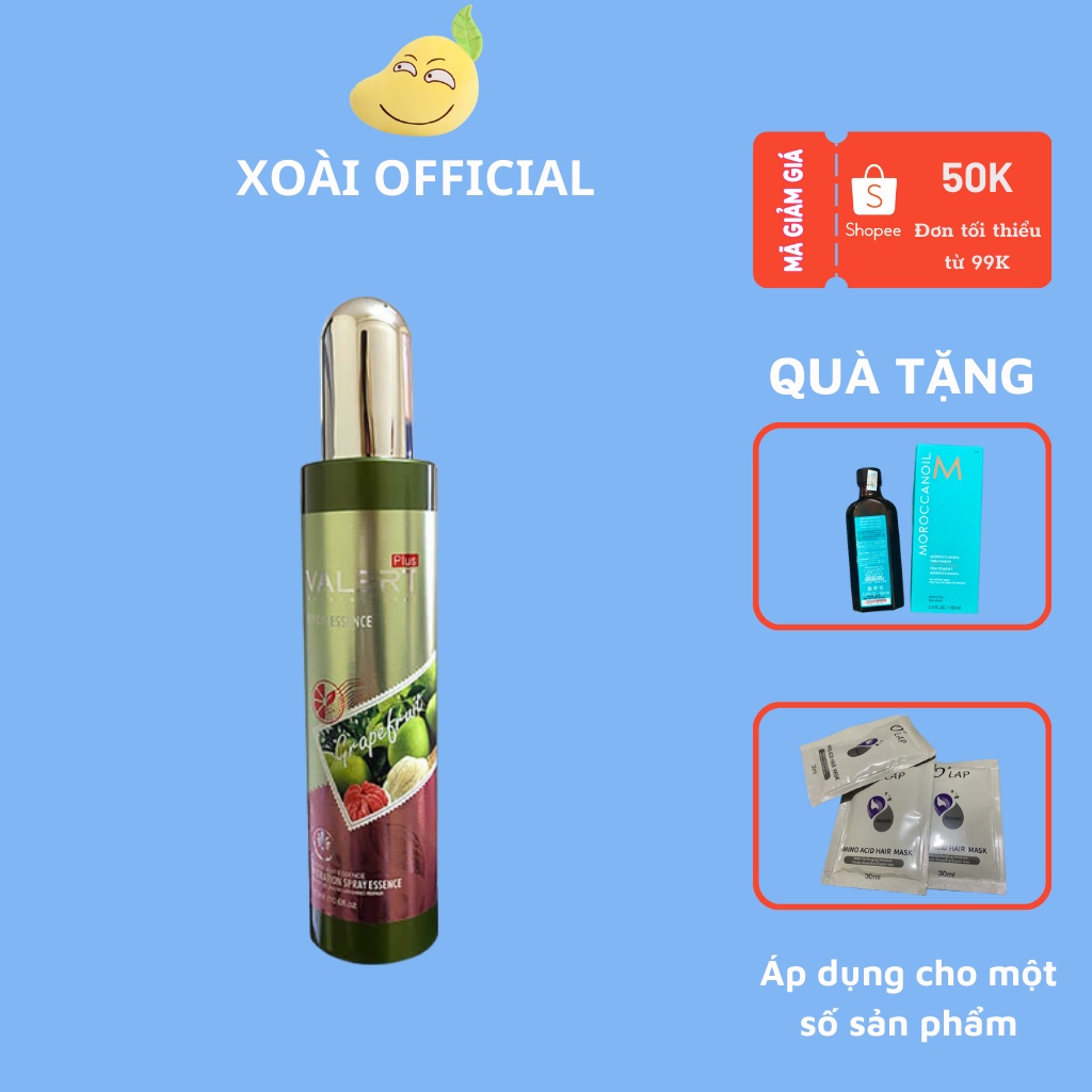 Xịt dưỡng tóc tinh dầu bưởi Valert Repair Essence Plus 220ml [ XỊT DƯỠNG TÓC BƯỞI Valert ]-GUKAVO