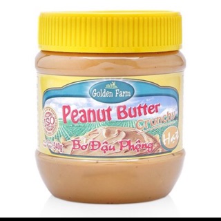 Bơ đậu phộng hạt Golden Farm 340g