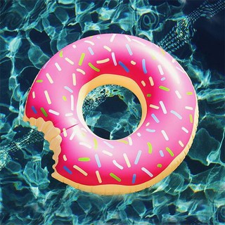 Phao bơi đi biển bánh Donut hồng