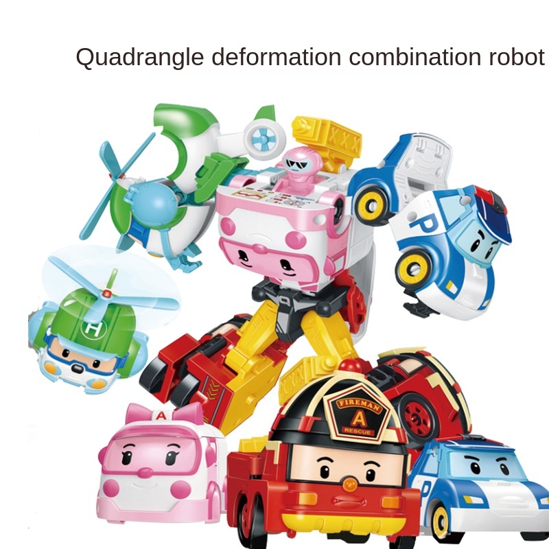 Đồ chơi xe hơi robot 4 trong 1