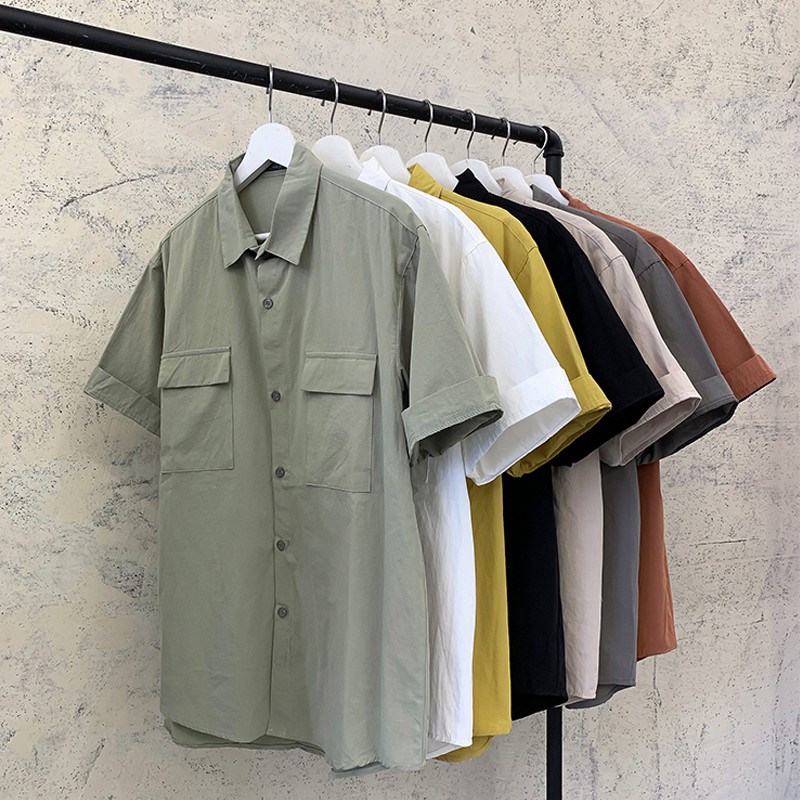 Áo Sơ Mi Tay Ngắn Thanh Lịch Trẻ Trung Dành Cho Nam | BigBuy360 - bigbuy360.vn