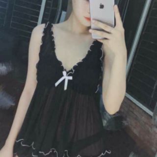 VN1403- VÁY NGỦ BÚP BÊ DỄ THƯƠNG