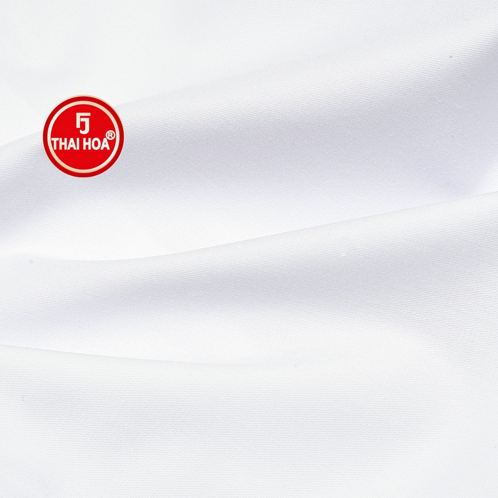 Áo sơ mi nữ Thái Hòa 8919-T01-01 màu trắng chất vải sợi tre cao cấp thoáng mát