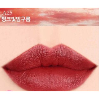 Son Kem Lì Vỏ Xanh Black Rouge A25 Đỏ Đậm Air Fit Velvet Tint Pink Pillow - OLIX