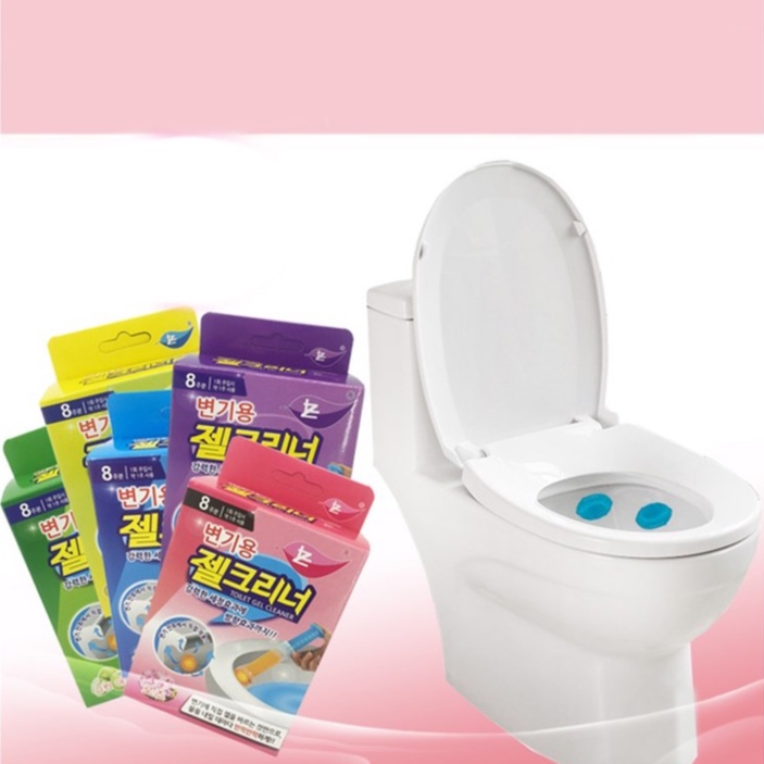 Gel thơm KHỬ TRÙNG, KHỬ MÙI, DIỆT KHUẨN toilet tiện dụng thông minh với 5 loại hương thơm dễ chịu cho nhà vệ sinh