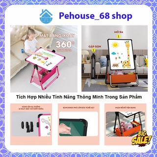 Bảng vẽ cho bé, giúp bé thông minh hơn trong giáo dục, có 2 mặt xanh và trắng, nâng hạ chiều cao