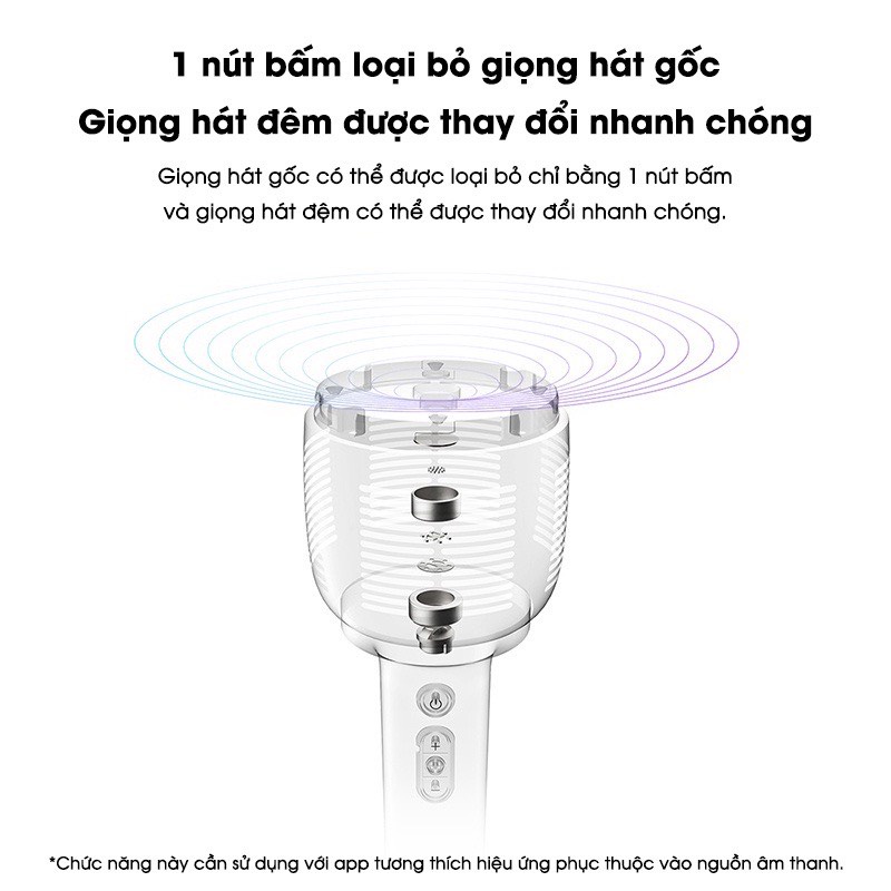 Micro karaoke xiaomi Mijia bluetooth Microphone không dây,công nghệ giảm tiếng ồn thông minh - Ngoc Vien Store