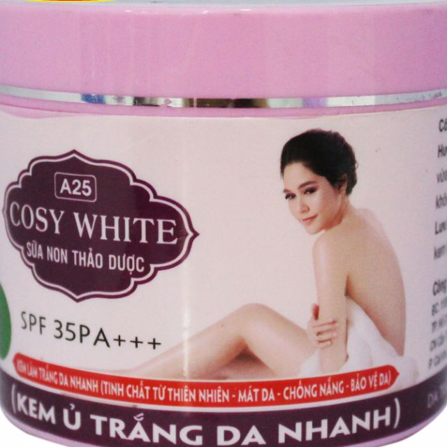 cosy white sữa non thảo dược kem ủ trắng da nhanh SPF 35 +++ A 43(400G )