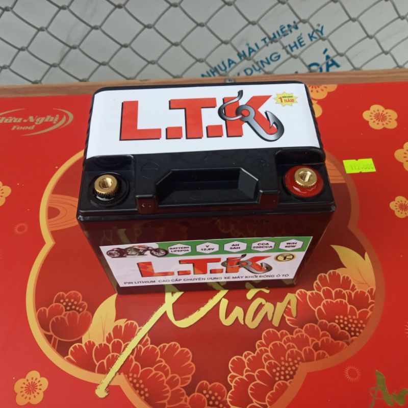 Ắc quy pin lithium 12.8v 5ah 220cca khởi động e pkl