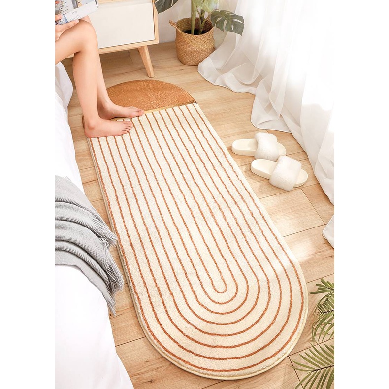 Thảm lót sàn mềm mại dày dặn thân thiện với da chống trượt dễ vệ sinh 40x120cm