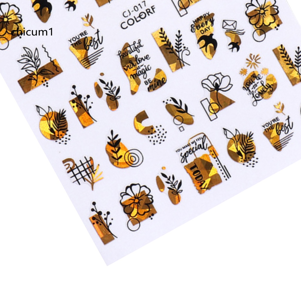 [Hàng mới về] Miếng dán trang trí móng tay siêu mỏng tùy chọn họa tiết DIY