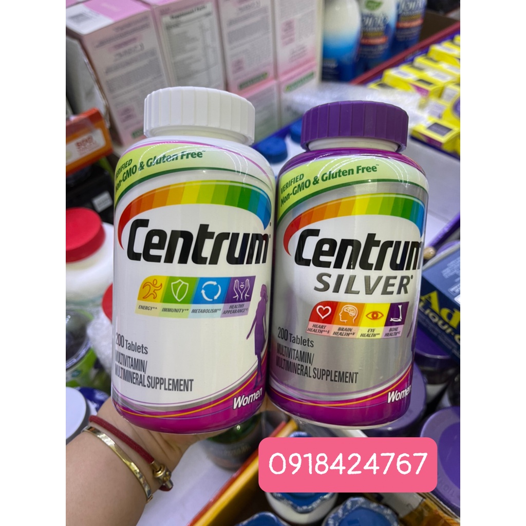 Centrum silver 50 centrum women viên bổ tổng hợp cho nữ 200 viên