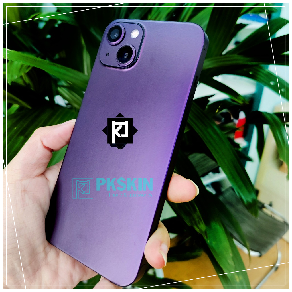 Skin dán full viền iphone 6 7 8 ,ip 11 ,ip 12 , xs , xr , 13 pro max , 14 , 14 plus , 14 pro , 14 pro max tím
