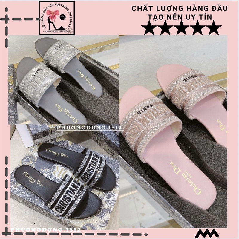 Dép Lê Di Ò Đính Đá hàng qccc fullbox hộp xốp