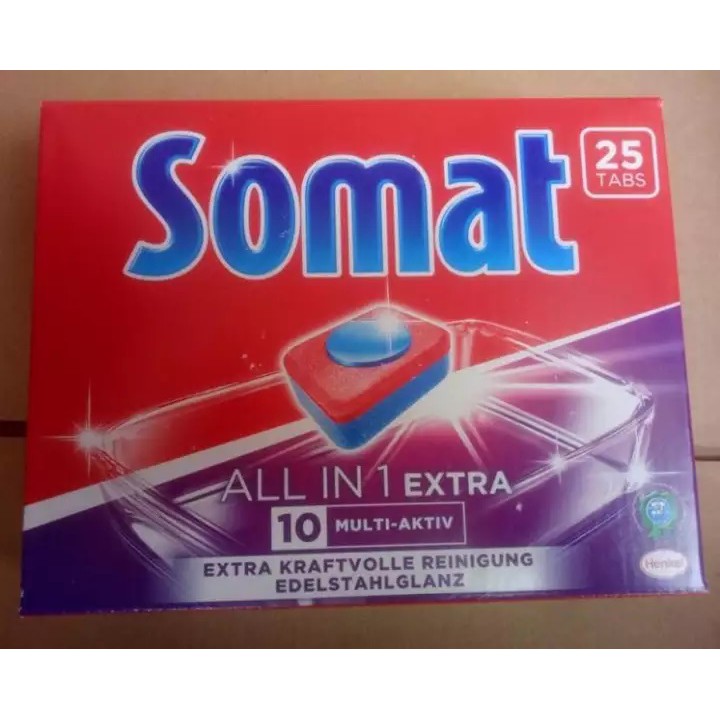 Viên rửa bát Somat All in one Extra 10 in 1 (Viên lẻ)