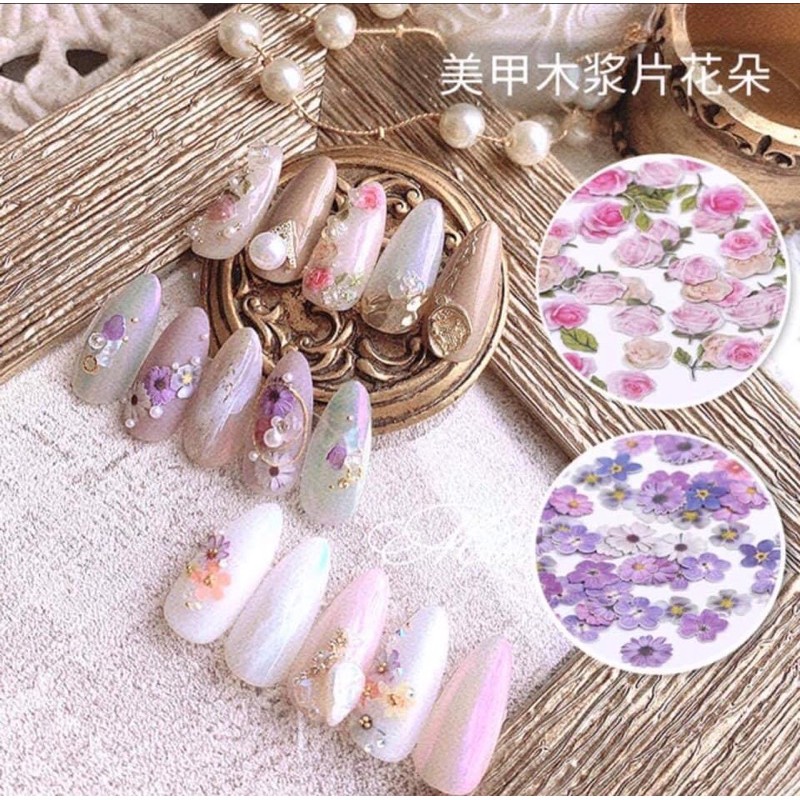 Phụ kiện Bướm &amp; Hoa hàn trang trí móng