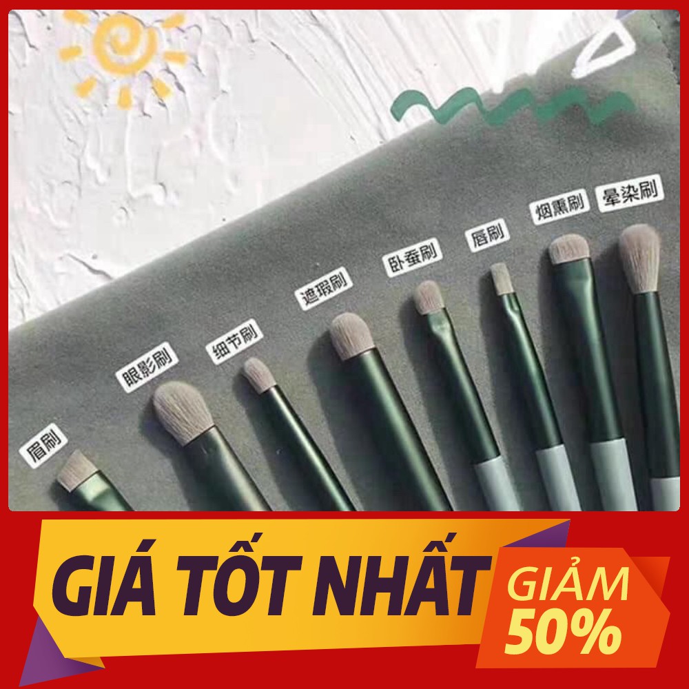 [Sale toàn shop] Bộ cọ trang điểm xanh 13 chi tiết