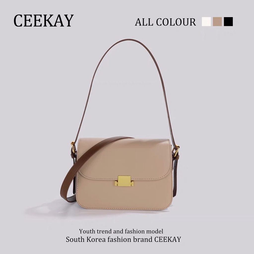 Túi Xách Nữ CEEKAY Dáng Vuông, Trơn Kéo Khóa Quai Da PU Kèm Quai Đeo Thanh Lịch, Sang Trọng - Hàng Quảng Châu