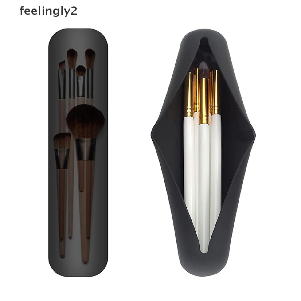 Túi Đựng Cọ Trang Điểm Bằng Silicone Tiện Dụng Khi Đi Du Lịch