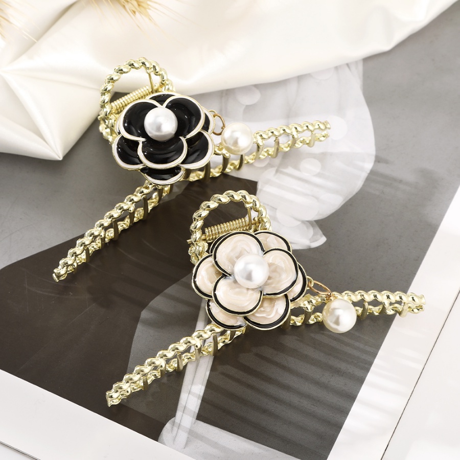 Kẹp Tóc Hoa Đính Ngọc Trai Thanh Lịch Cho Nữ