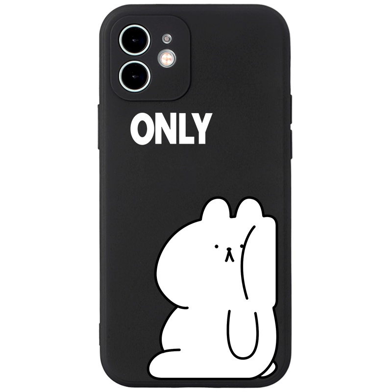 Ốp lưng JURSUE hoạt hình cặp đôi dễ thương đẹp cho iPhone 13 12 11 Pro Max SE 2020 X XR XS ip 8 7 6 6S Plus kute Y1719