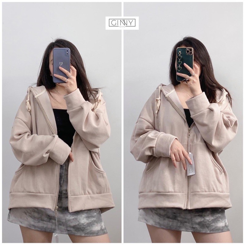 Áo Khoác Nỉ Mira 1 Lớp | Dày Dặn | Có Nón Form Rộng | Đơn Giản | Phong Cách Hàn Quốc | Hot Trend 2020 | Hình Tự Chụp | BigBuy360 - bigbuy360.vn