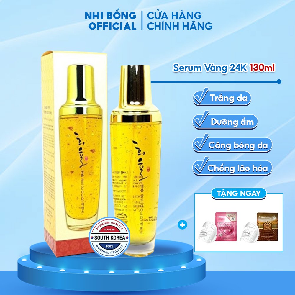 Serum Vàng 24k - Serum Dưỡng Trắng Da Dưỡng Ẩm Tinh Chất Vàng 24k Cao Cấp Labelage Hàn Quốc 130ml