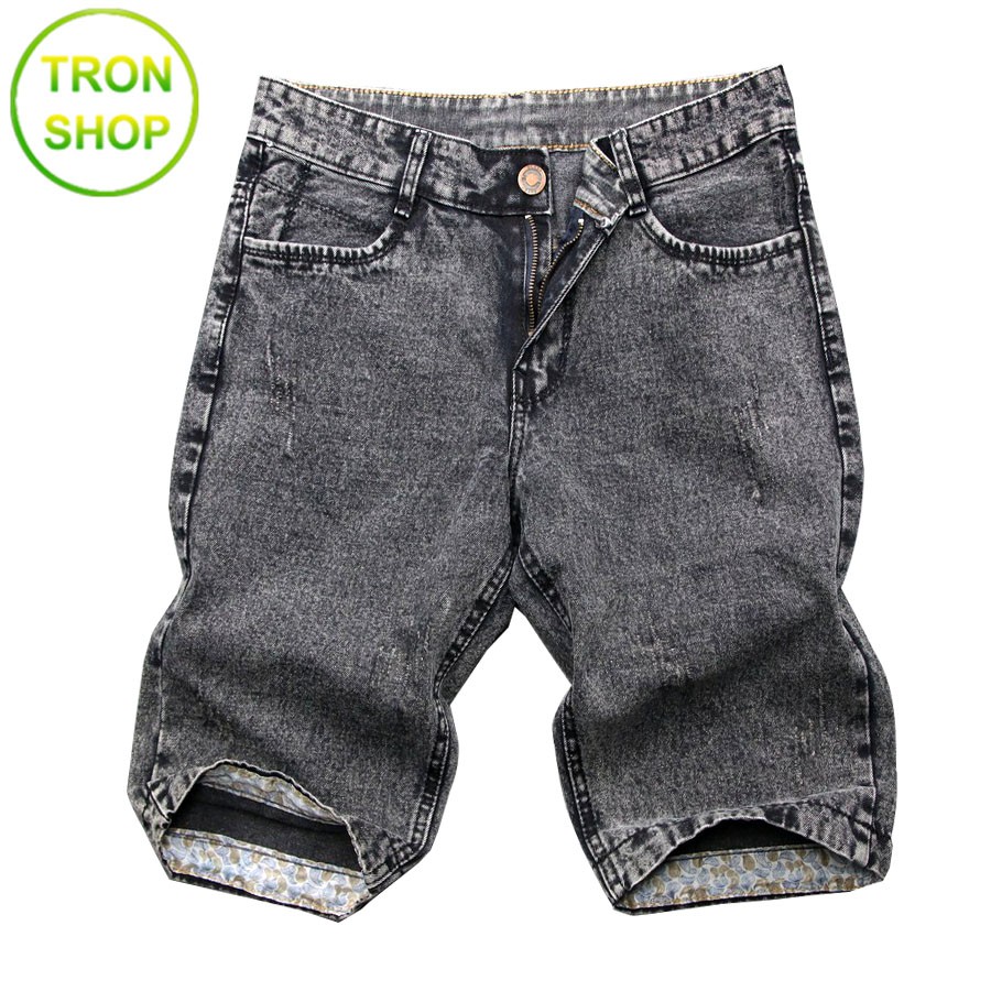 Quần short nam jean TS414 [ Nhập TRONSHOP1 giảm 10% ] vải bền đẹp Tronshop chuyên quần nam