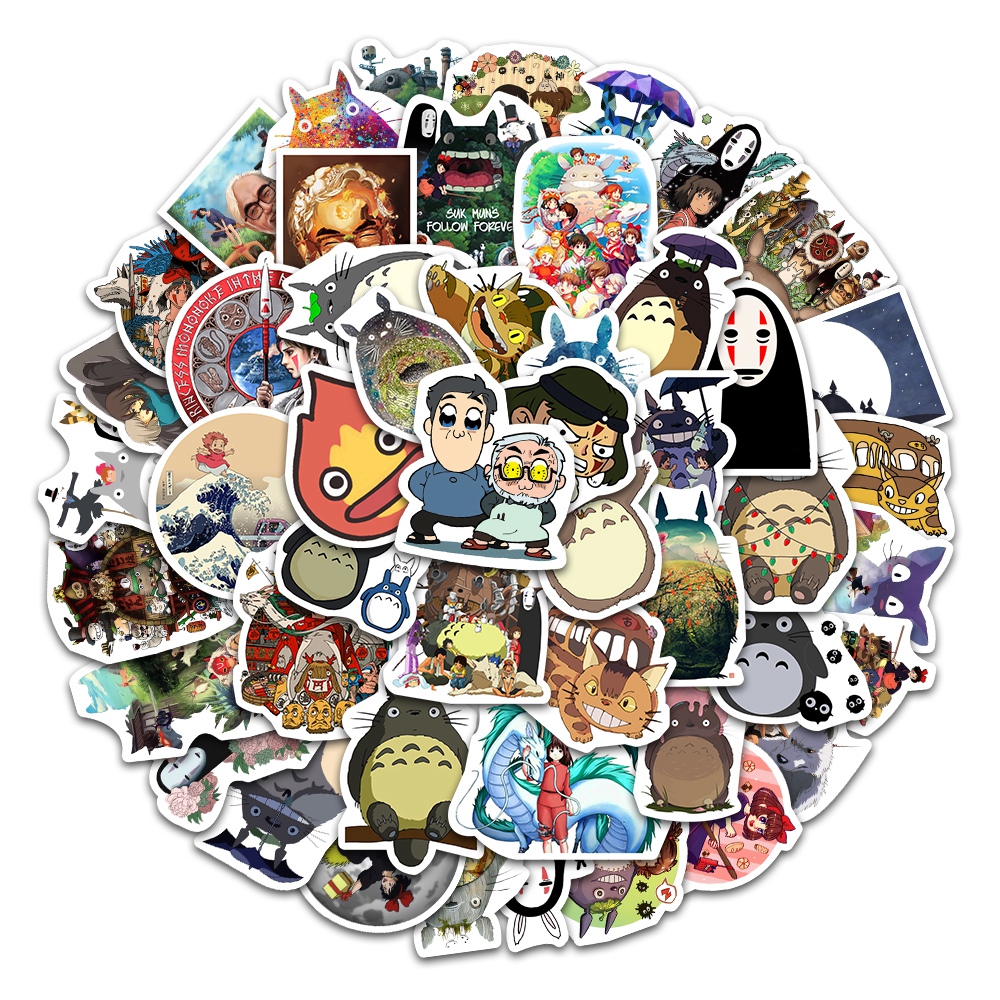 Set 50 nhãn dán họa tiết hoạt hình đáng yêu