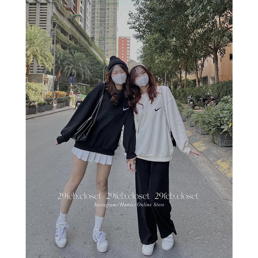 Áo SWEATER Nỉ In Hình NI.CE Nhiều Màu Siêu Xinh Unisex SW03