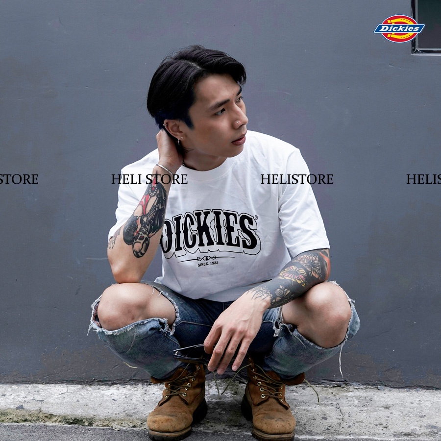 Áo thun Dickies - Teeshirt Dickies Original - Đen &amp; Trắng - Unisex nam nữ.