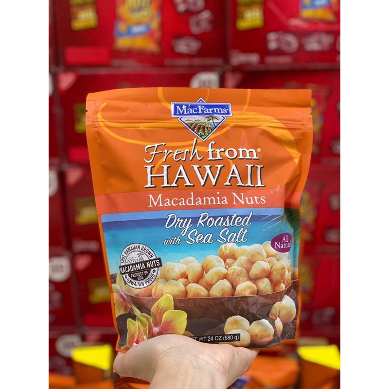 Hạt Macdamia Hawaii Cao Cấp Mỹ 680gr ( sấy muối) cực ngon