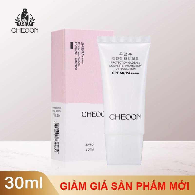 Kem chống nắng dưỡng da, chống tia UV, với tinh chất từ thiên nhiên, chống tia UV CHEOON SPF50, 30ml